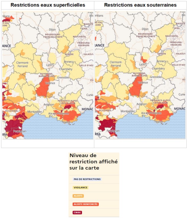 Restrictions 1er septembre 2024