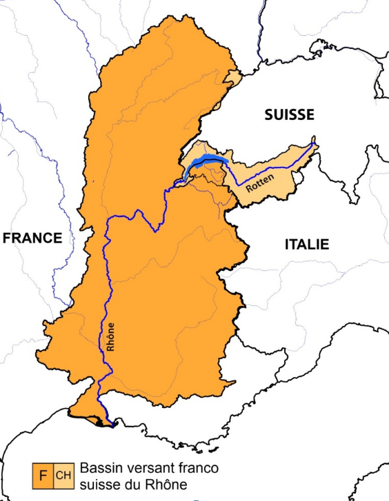 Bassin versant du Rhône