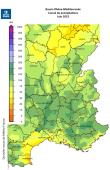 Cumul des précipitations juin 2023